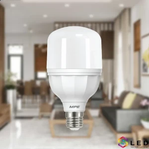 Đèn Led Bulb trụ 20W MPE ánh sáng vàng 
                class=