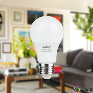 Đèn Led Bulb 7W MPE ánh sáng vàng