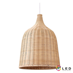 Đèn mây tre hình cổ chai size nhỏ thumb