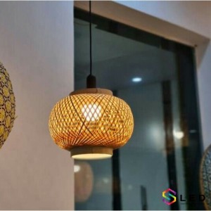 Đèn lồng mây tre size nhỏ thumb