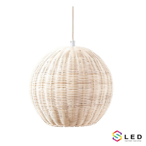 Đèn mây tre hình cầu size lớn thumb