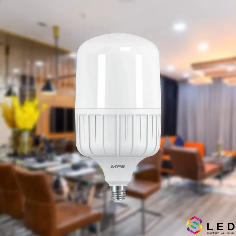 Đèn Led Bulb trụ 60W MPE ánh sáng vàng