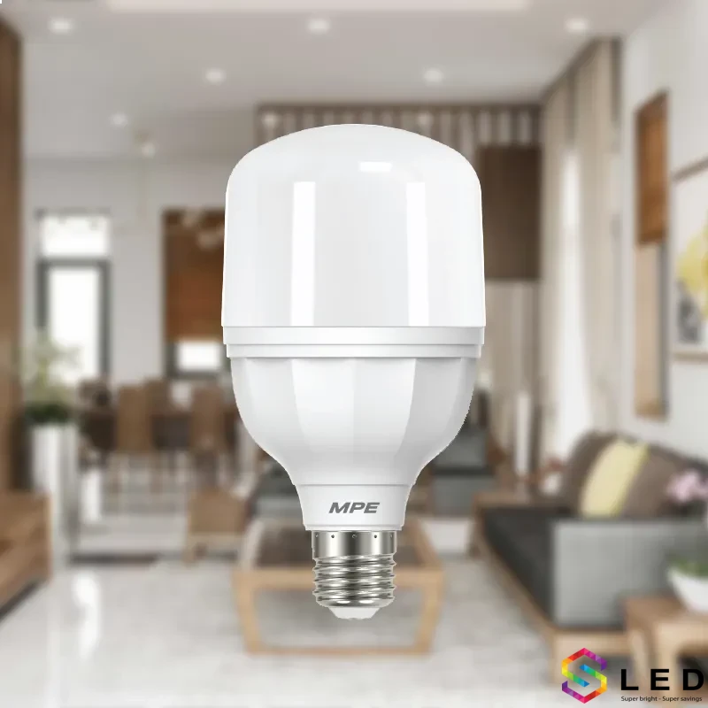 Đèn Led Bulb trụ 20W MPE ánh sáng trắng