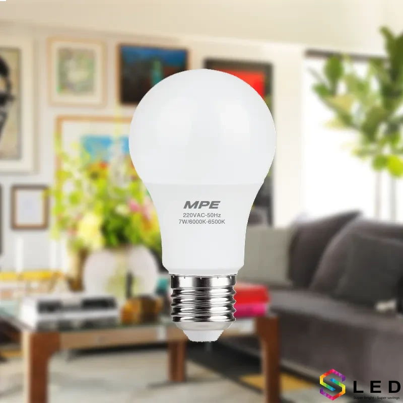 Đèn Led Bulb 7W MPE ánh sáng trắng