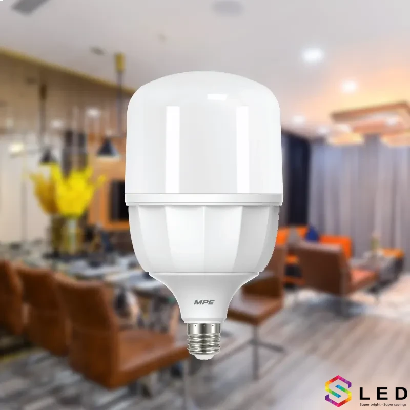 Đèn Led Bulb trụ 40W MPE ánh sáng vàng