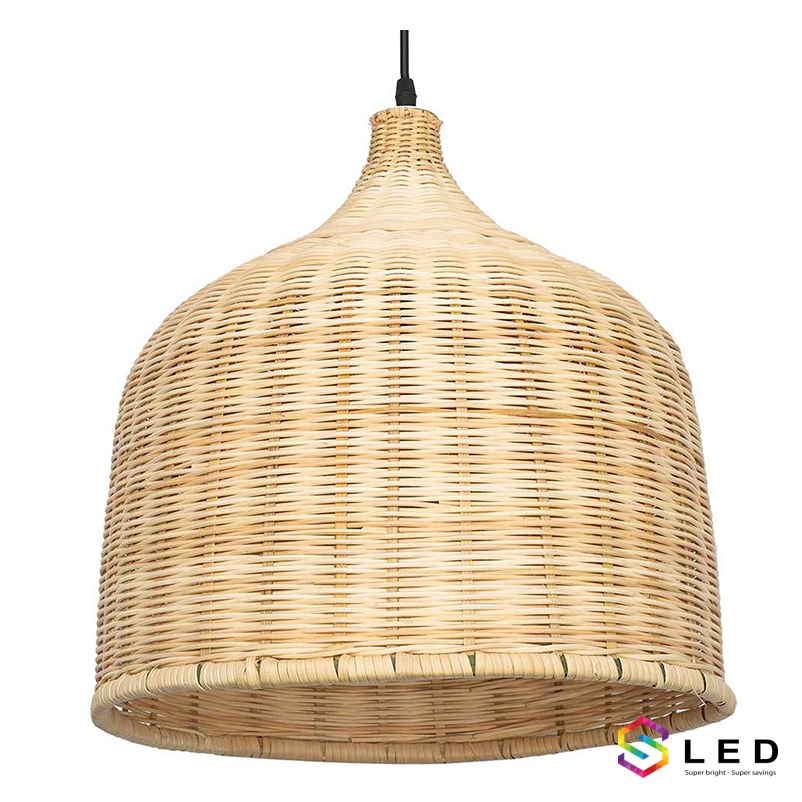 Đèn mây tre hình cổ chai size nhỏ