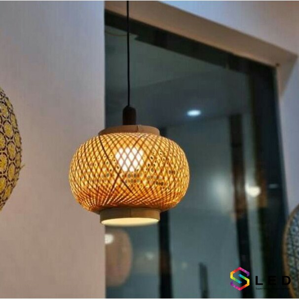 Đèn lồng mây tre size nhỏ