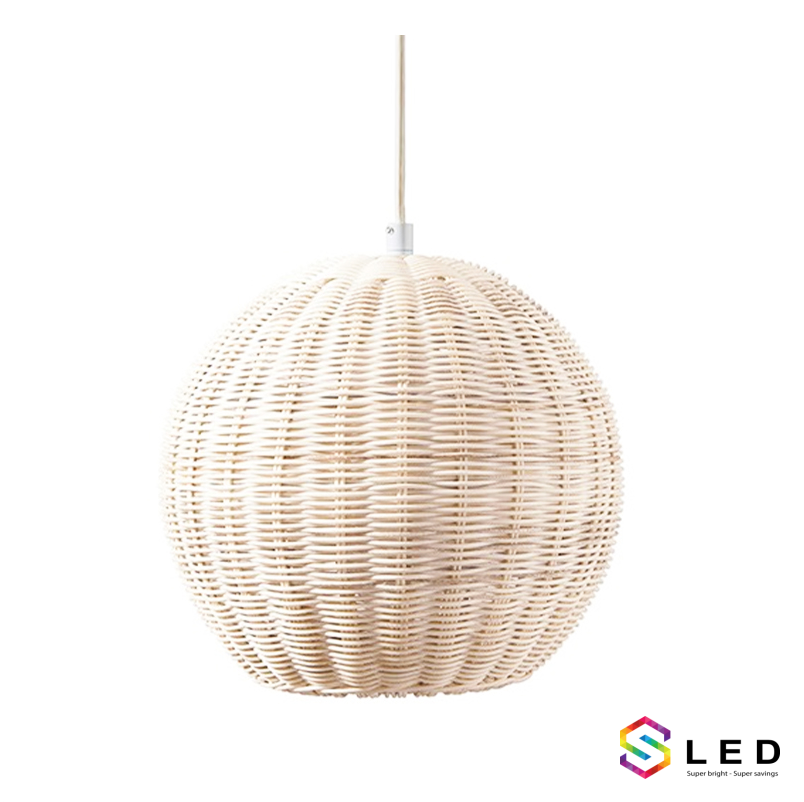 Đèn mây tre hình cầu size lớn
