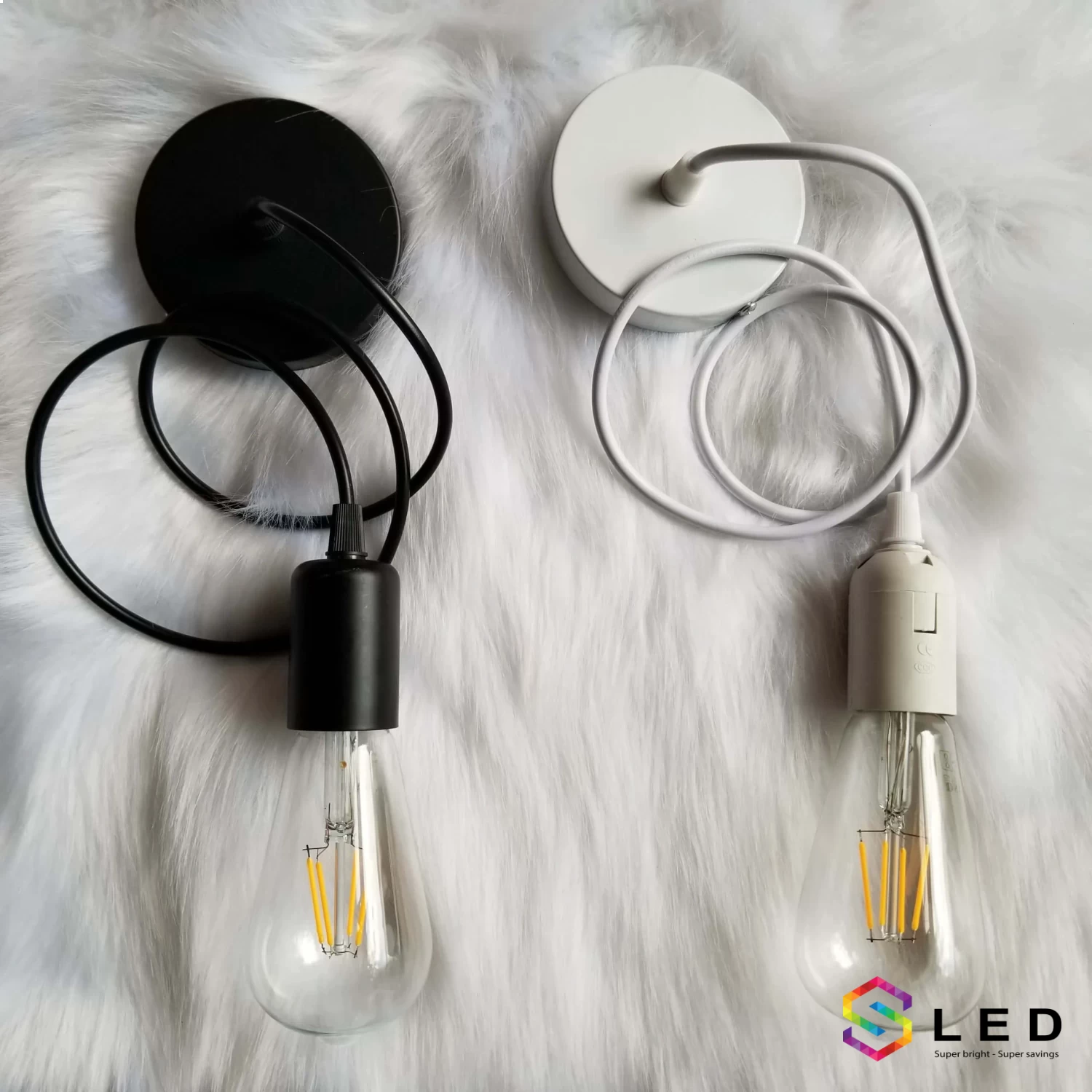 Combo bộ dây đui bóng đèn Edison thả trần